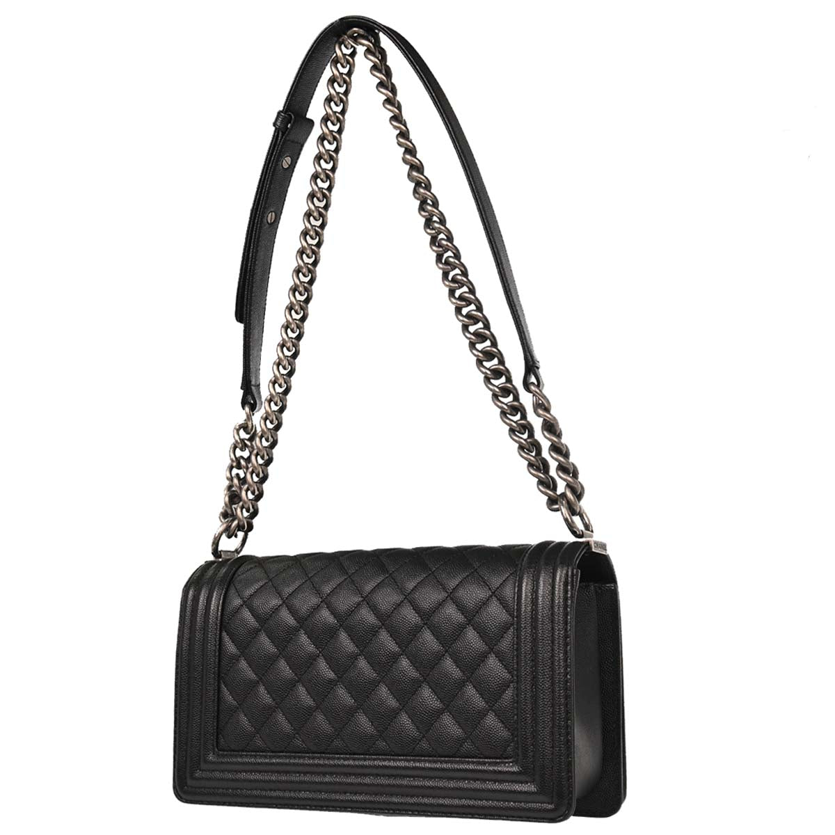 Boy Chanel 2018-2019 Black Calfskin Medium Shoulder Bag