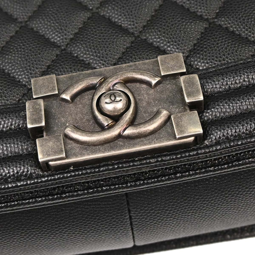 Boy Chanel 2018-2019 Black Calfskin Medium Shoulder Bag