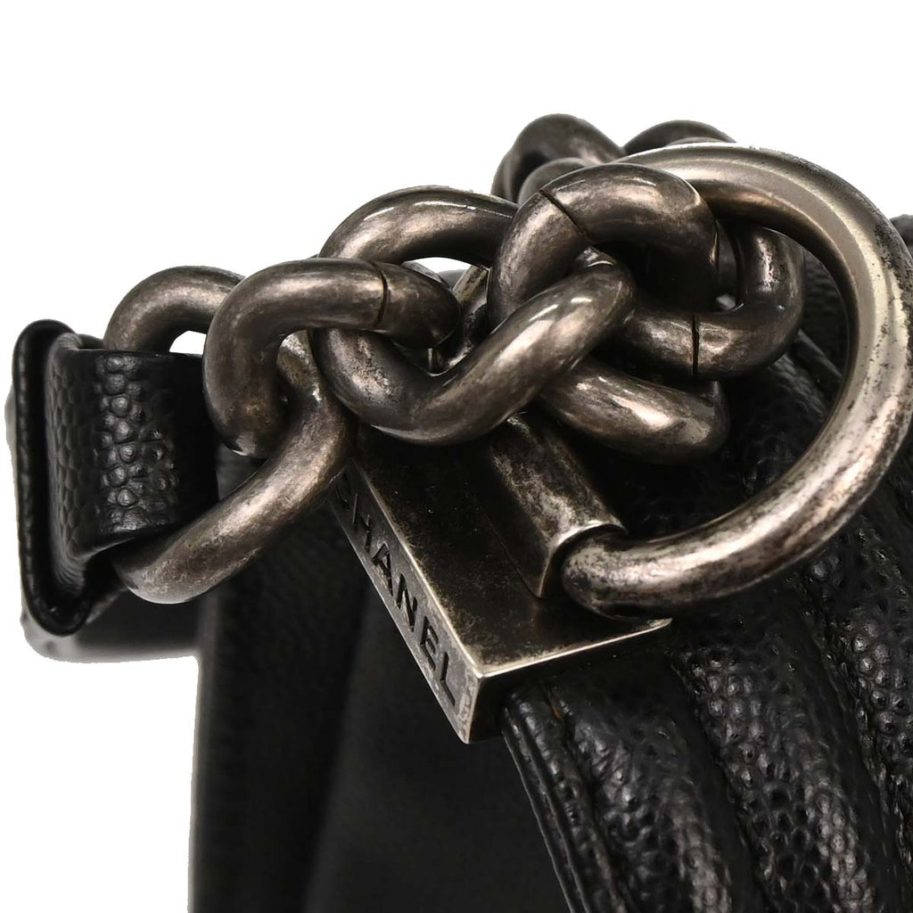 Boy Chanel 2018-2019 Black Calfskin Medium Shoulder Bag