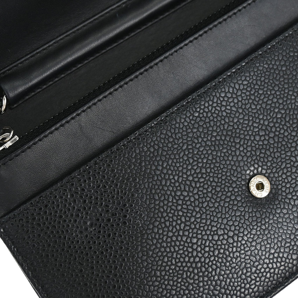 Chanel Black Caviar Skin Timeless WOC Wallet on Chain Bag