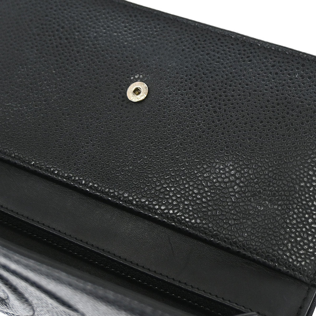 Chanel Black Caviar Skin Timeless WOC Wallet on Chain Bag