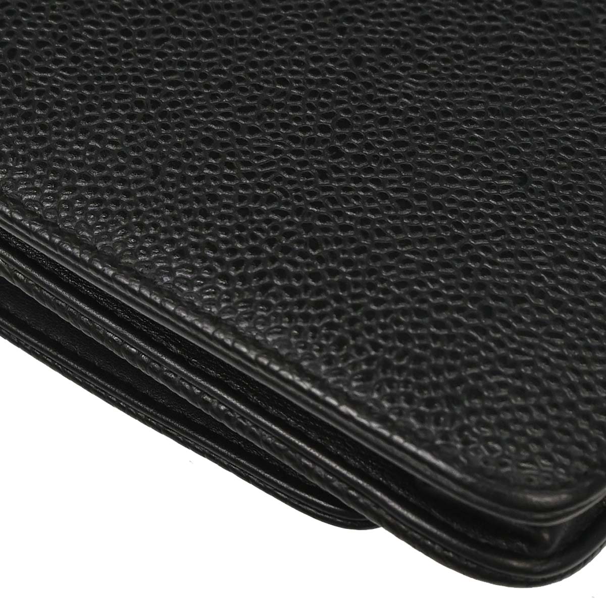 Chanel 2012 Black Caviar Timeless WOC Wallet on Chain Shoulder Bag
