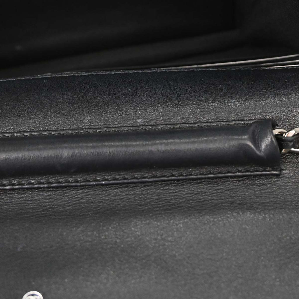 Chanel 2012 Black Caviar Timeless WOC Wallet on Chain Shoulder Bag