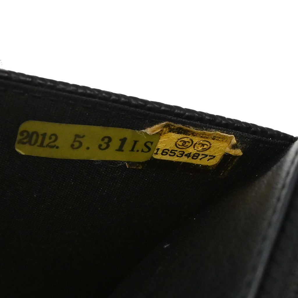 Chanel 2012 Black Caviar Timeless WOC Wallet on Chain Shoulder Bag