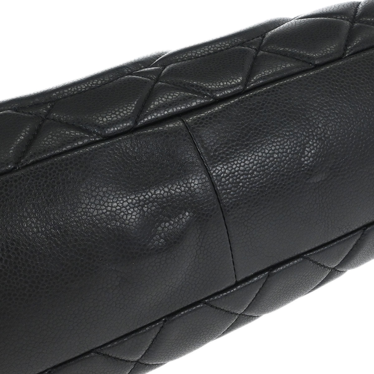 Chanel 2012 Black Caviar Timeless CC Chain Tote Bag