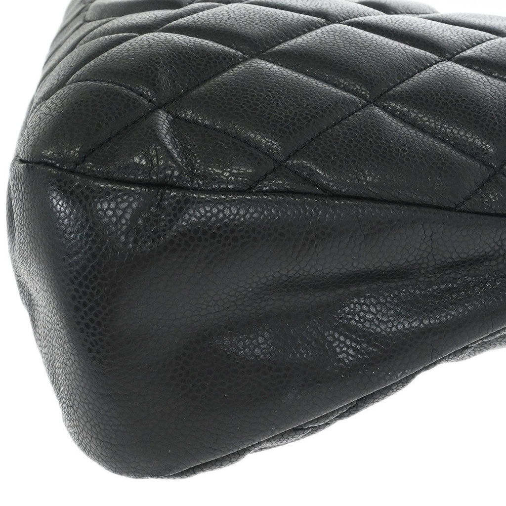 Chanel 2012 Black Caviar Timeless CC Chain Tote Bag