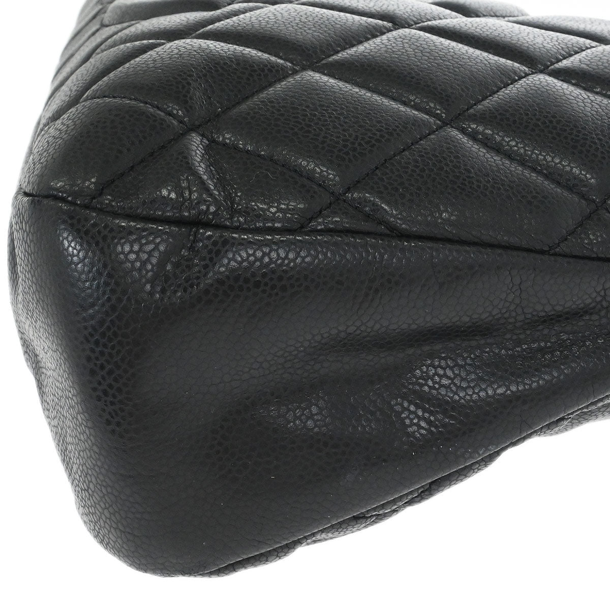 Chanel 2012 Black Caviar Timeless CC Chain Tote Bag
