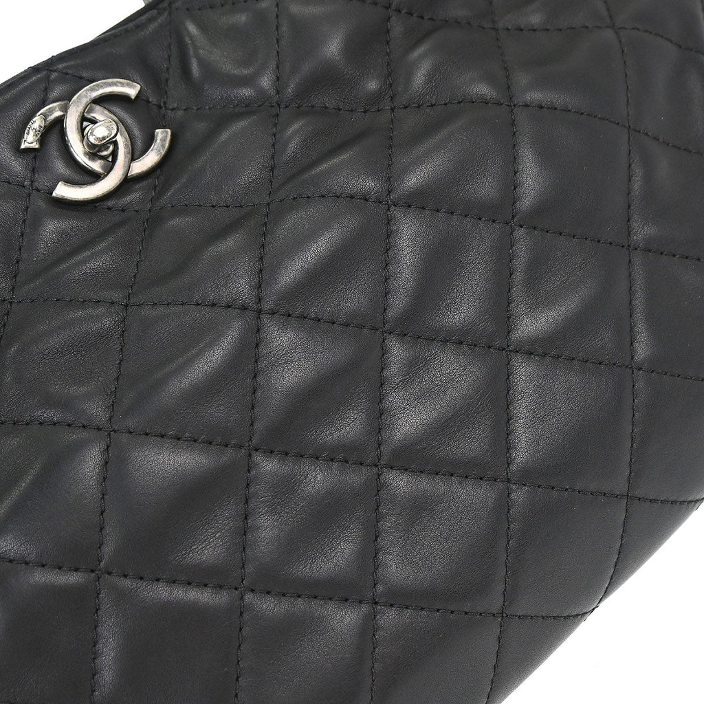 Chanel Black Calfskin Shopping In Chains 2way Shoulder Tote Bag