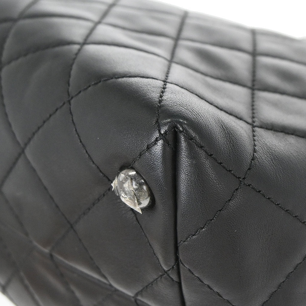 Chanel Black Calfskin Shopping In Chains 2way Shoulder Tote Bag