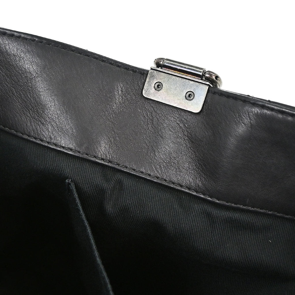 Chanel Black Calfskin Shopping In Chains 2way Shoulder Tote Bag