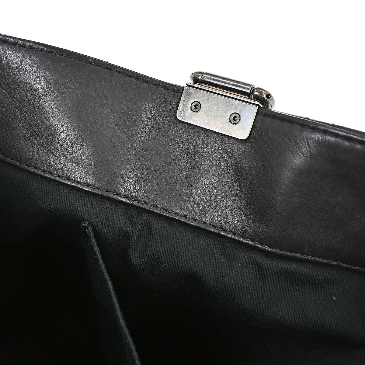 Chanel Black Calfskin Shopping In Chains 2way Shoulder Tote Bag