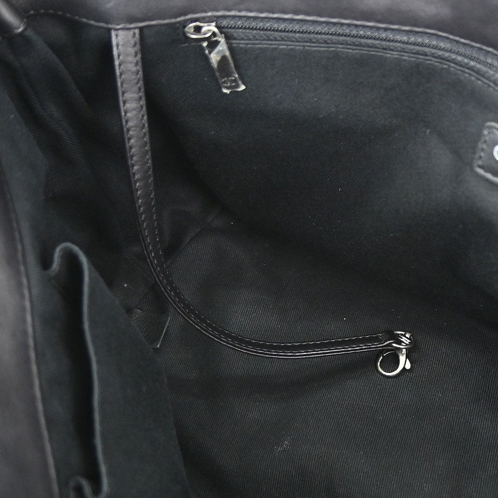 Chanel Black Calfskin Shopping In Chains 2way Shoulder Tote Bag