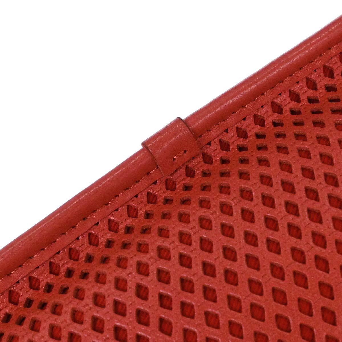 Chanel 2012-2013 Red Perforated Calfskin French Riviera Shoulder Bag