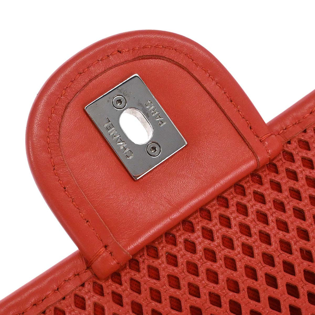 Chanel 2012-2013 Red Perforated Calfskin French Riviera Shoulder Bag
