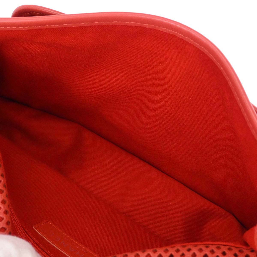 Chanel 2012-2013 Red Perforated Calfskin French Riviera Shoulder Bag