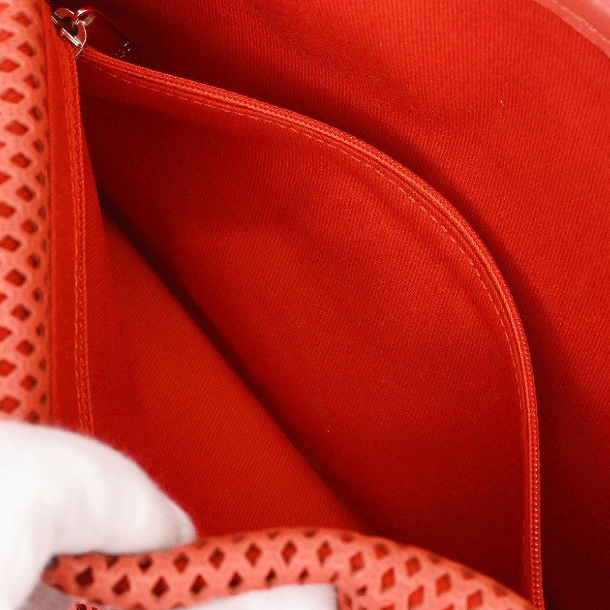Chanel 2012-2013 Red Perforated Calfskin French Riviera Shoulder Bag