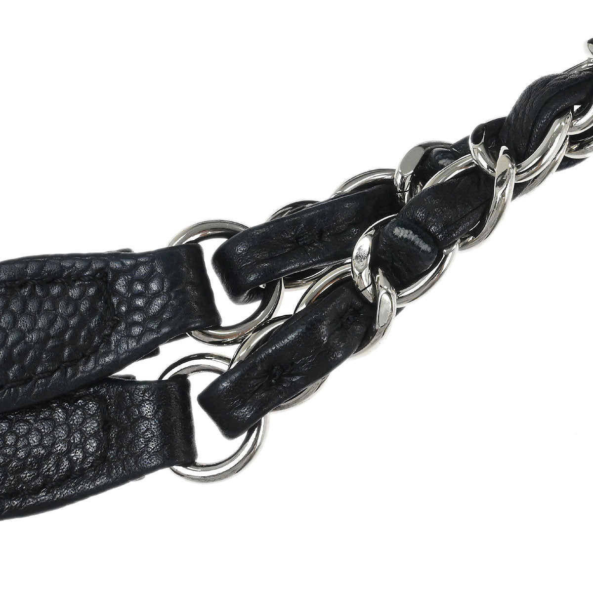 Chanel 2012 Black Caviar Timeless CC Chain Tote Bag