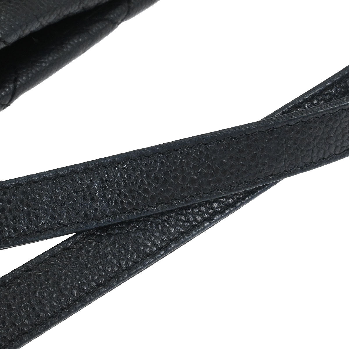 Chanel 2012 Black Caviar Timeless CC Chain Tote Bag