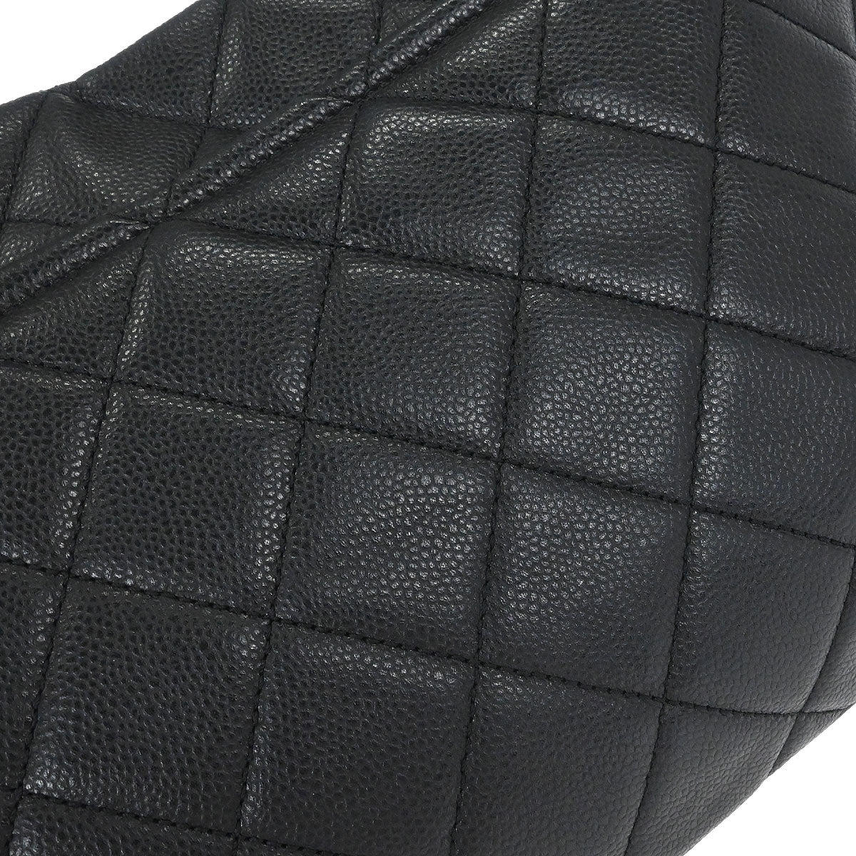 Chanel 2012 Black Caviar Timeless CC Chain Tote Bag