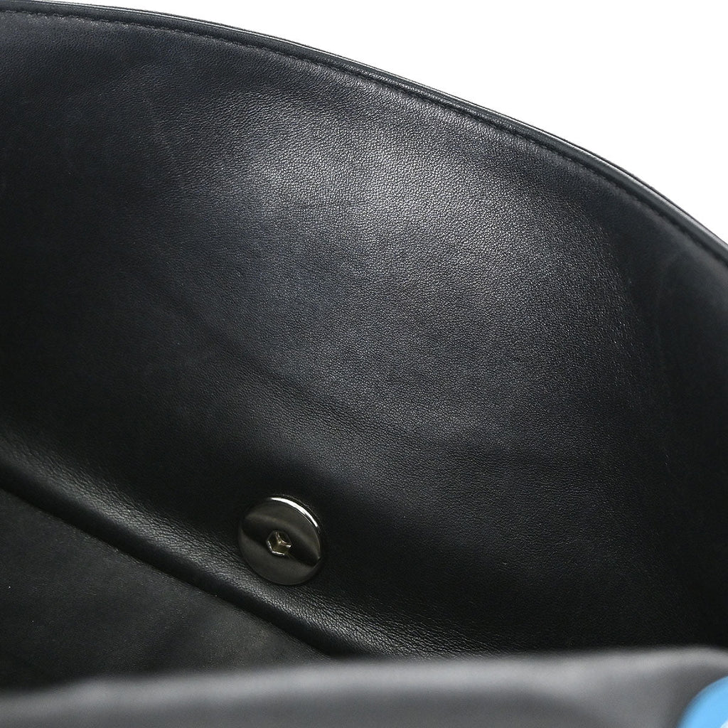 Chanel 2014-2015 Black Shearling Supermarket Comic Flap Bag