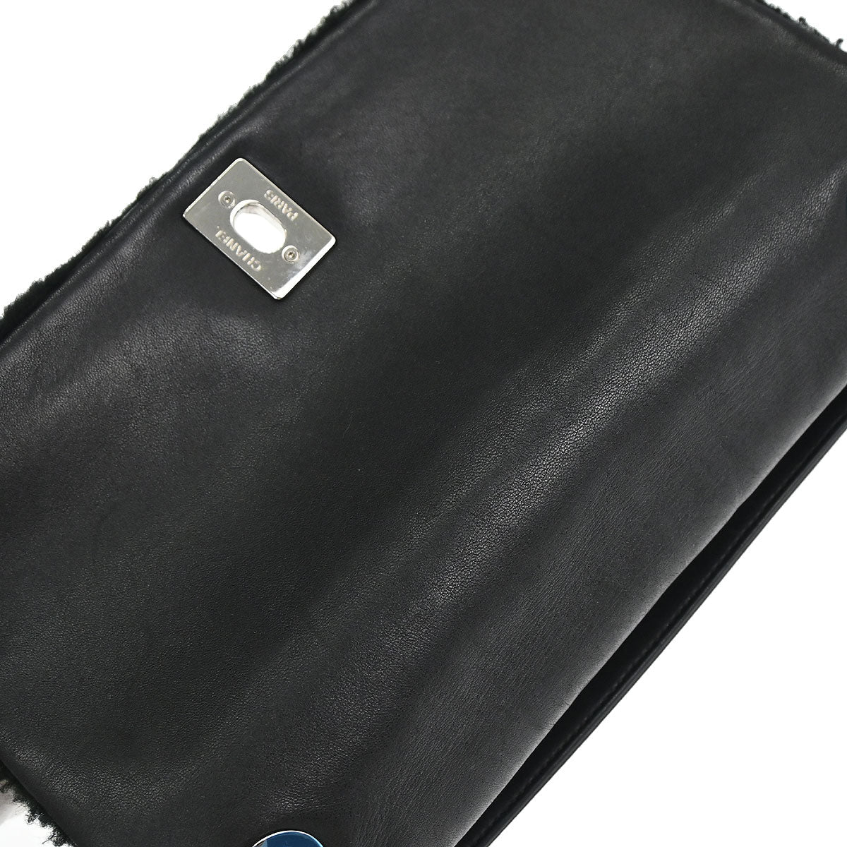 Chanel 2014-2015 Black Shearling Supermarket Comic Flap Bag
