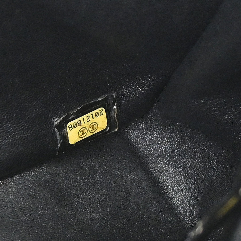 Chanel 2014-2015 Black Shearling Supermarket Comic Flap Bag