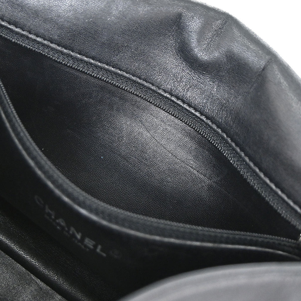 Chanel 2014-2015 Black Shearling Supermarket Comic Flap Bag