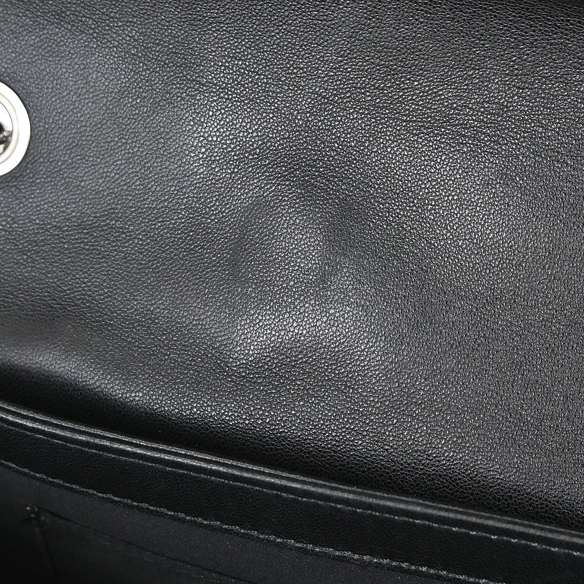 Chanel 2011 Black Lambskin Clams Pocket Accordion Flap Shoulder Bag