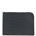 Louis Vuitton 2016 Damier Graphite Pochette Jour GM Clutch Bag N41501
