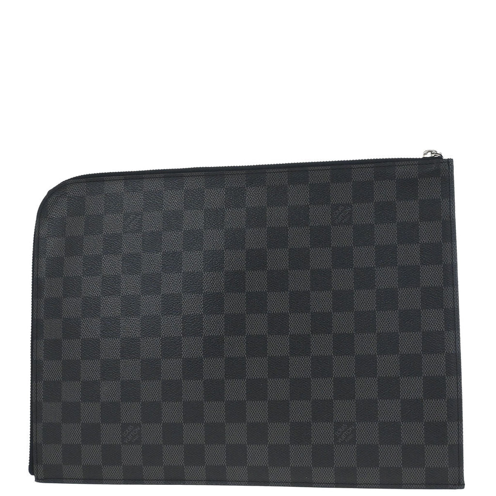 Louis Vuitton 2016 Damier Graphite Pochette Jour GM Clutch Bag N41501