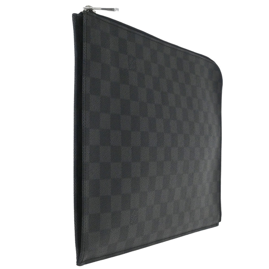 Louis Vuitton 2016 Damier Graphite Pochette Jour GM Clutch Bag N41501