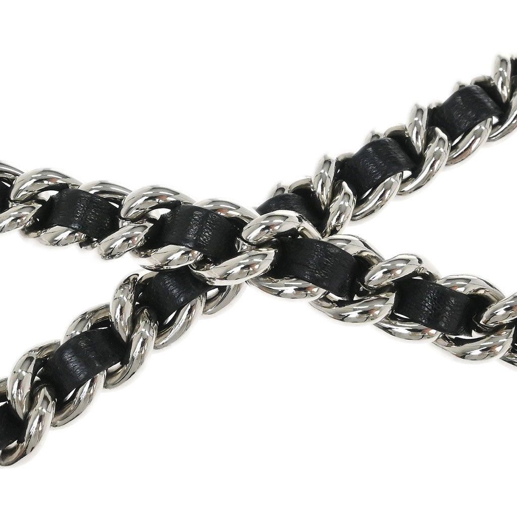 Chanel Black Calfskin Chain Around Shoulder Bag