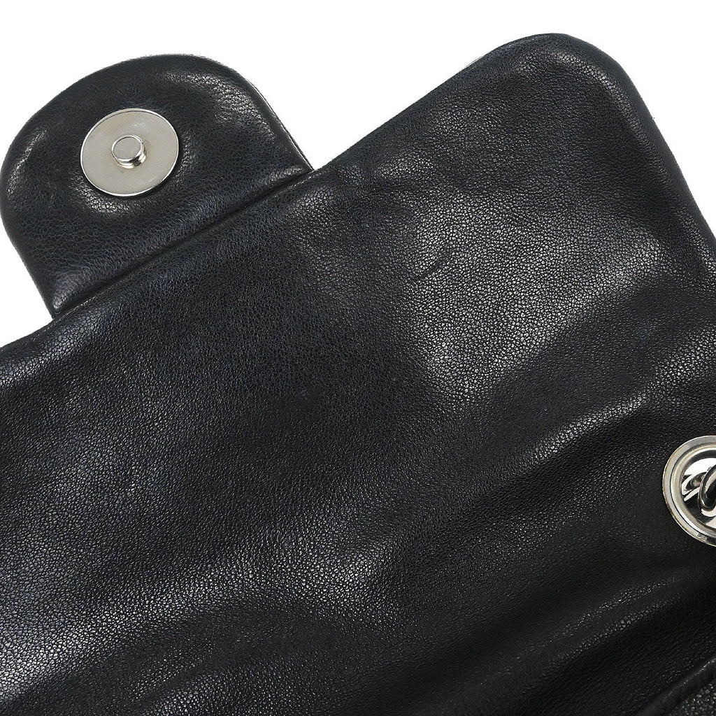 Chanel Black Calfskin Chain Around Shoulder Bag