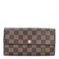Louis Vuitton Damier Ebene Sarah Wallet