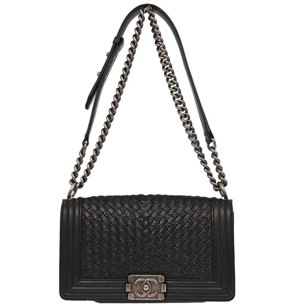 Boy Chanel 2018-2019 Black Lambskin Medium Shoulder Bag