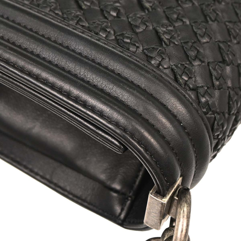 Boy Chanel 2018-2019 Black Lambskin Medium Shoulder Bag