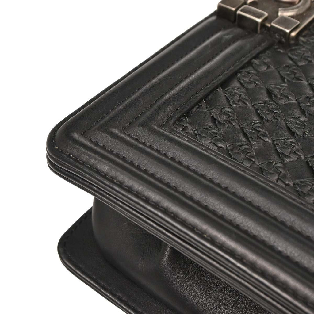 Boy Chanel 2018-2019 Black Lambskin Medium Shoulder Bag