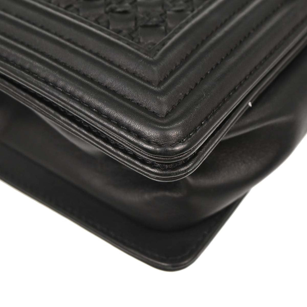 Boy Chanel 2018-2019 Black Lambskin Medium Shoulder Bag