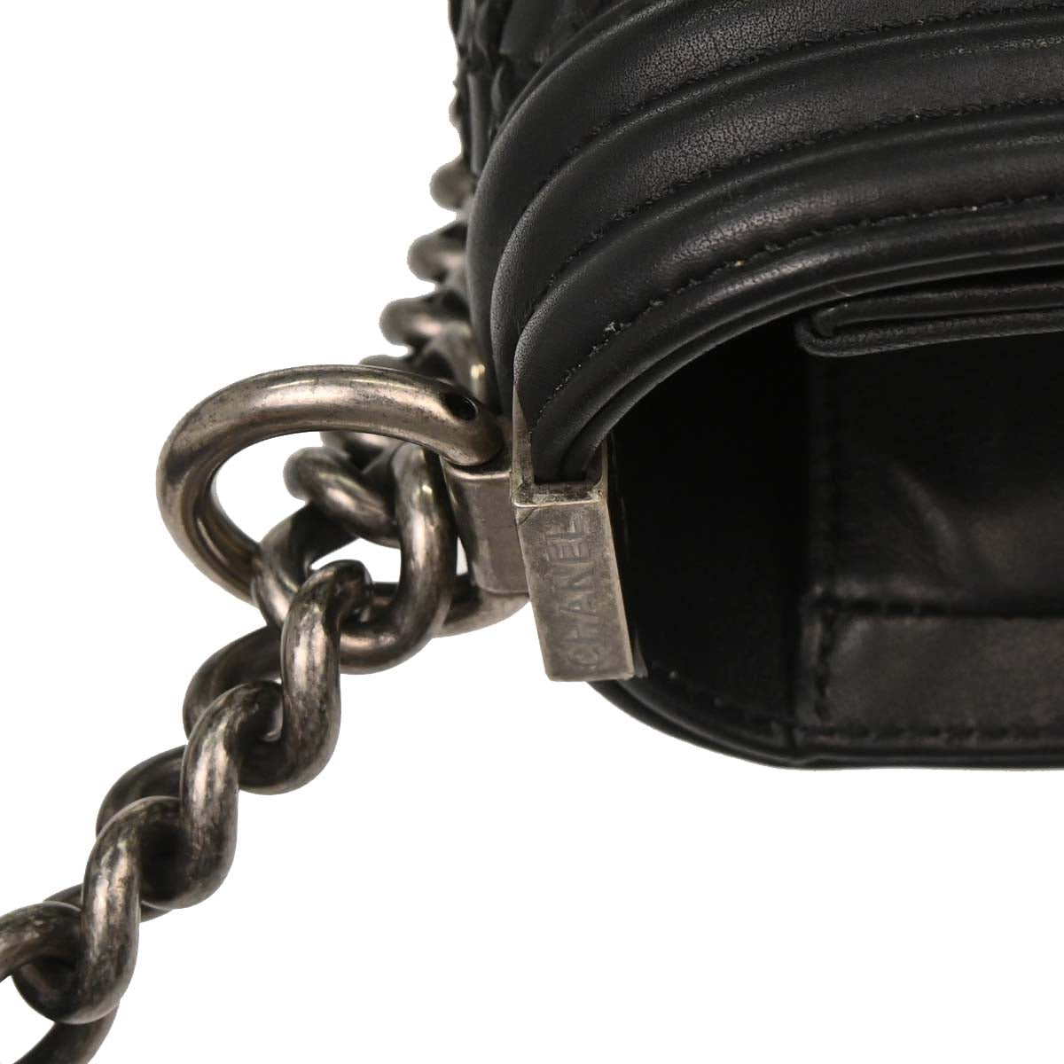 Boy Chanel 2018-2019 Black Lambskin Medium Shoulder Bag