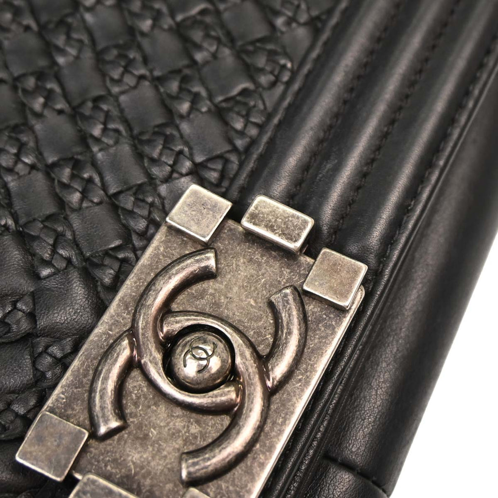 Boy Chanel 2018-2019 Black Lambskin Medium Shoulder Bag