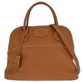 Hermes Gold Taurillon Clemence Bolide 31 2way Shoulder Handbag