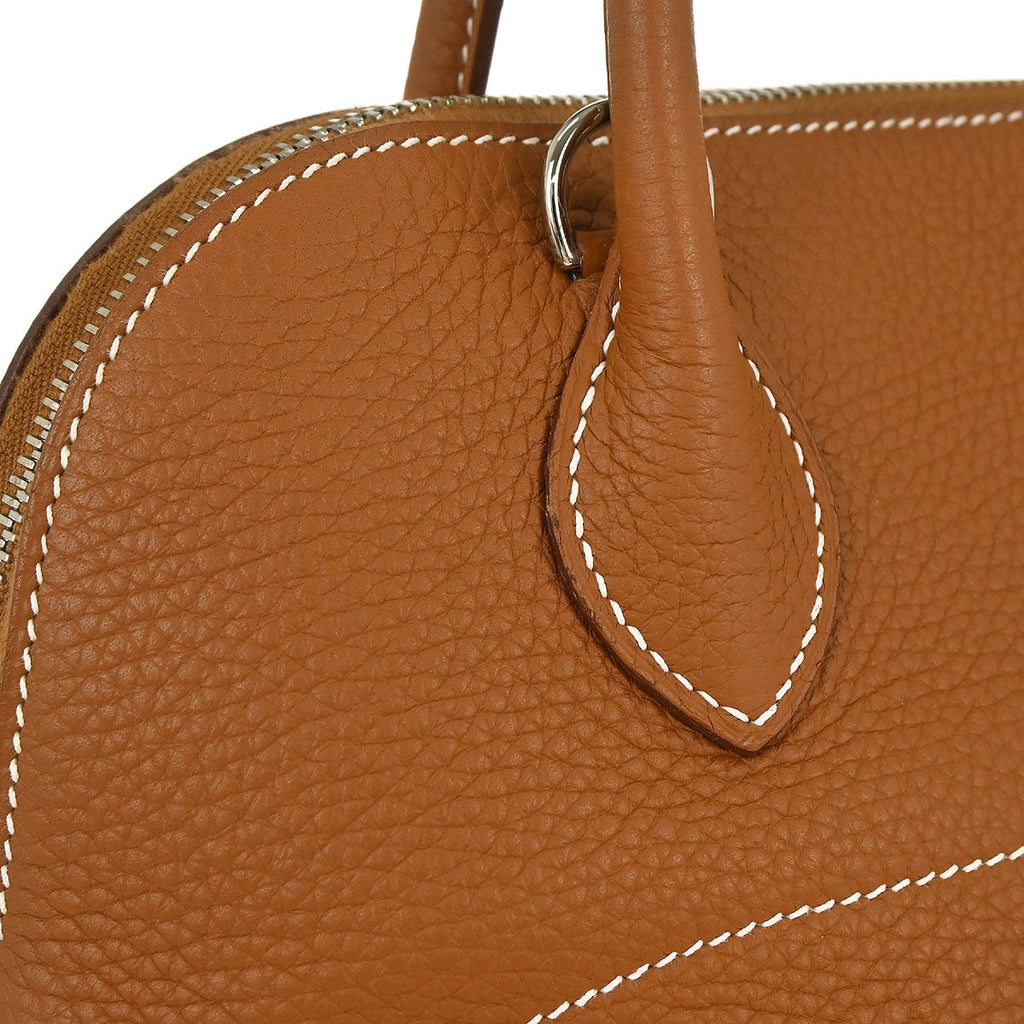 Hermes Gold Taurillon Clemence Bolide 31 2way Shoulder Handbag
