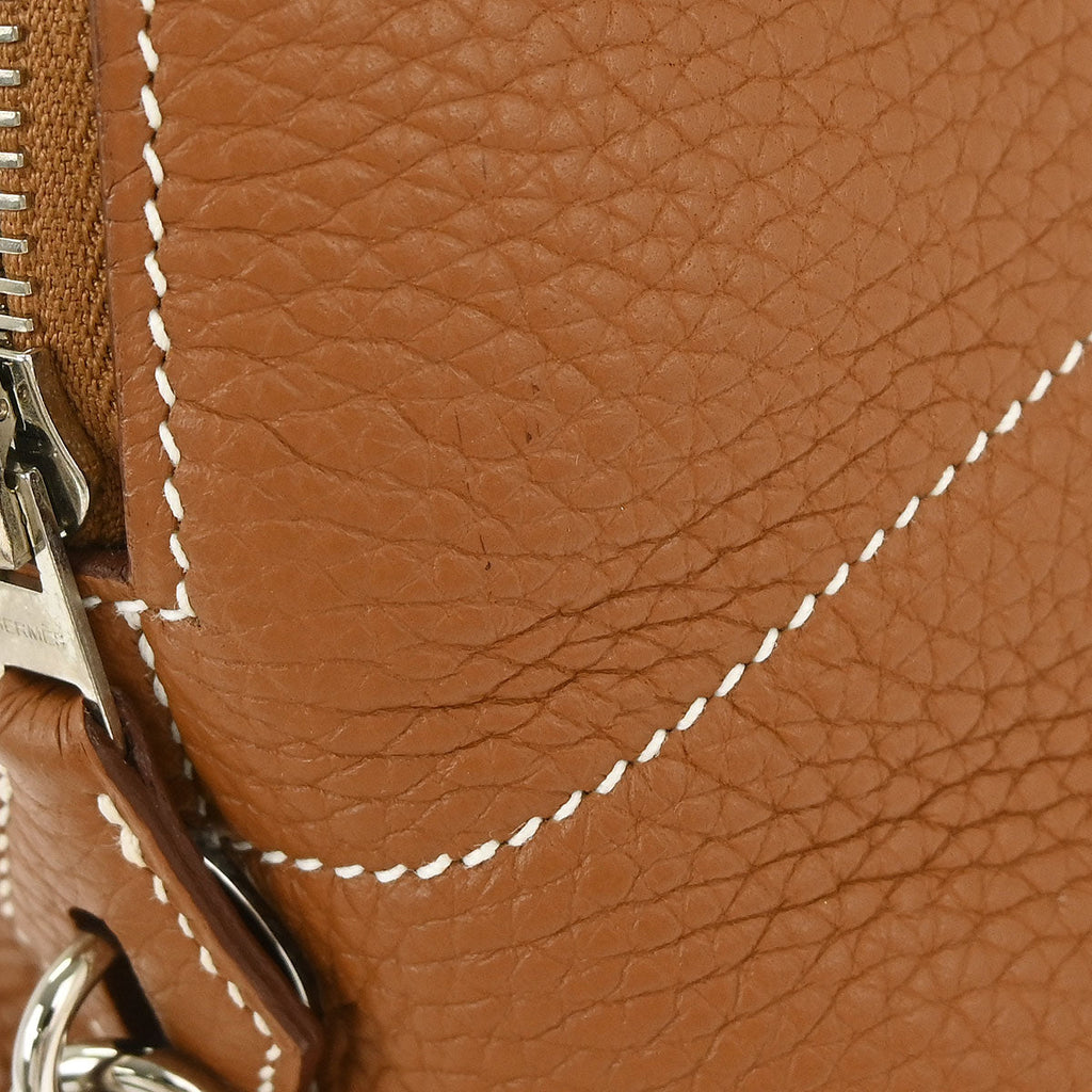 Hermes Gold Taurillon Clemence Bolide 31 2way Shoulder Handbag