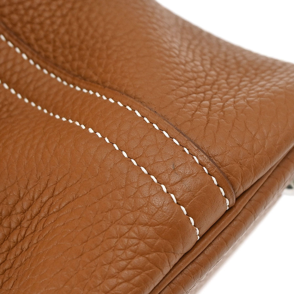 Hermes Gold Taurillon Clemence Bolide 31 2way Shoulder Handbag