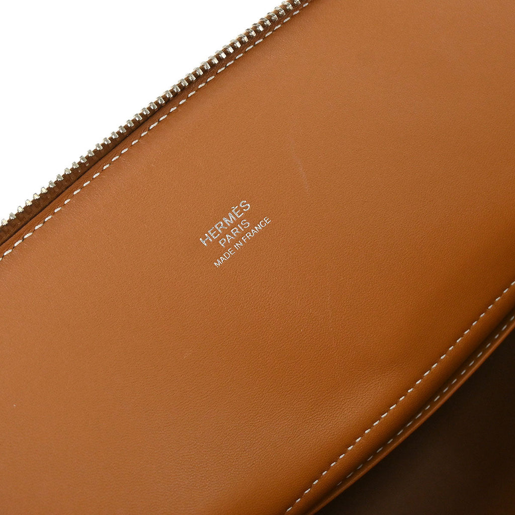 Hermes Gold Taurillon Clemence Bolide 31 2way Shoulder Handbag
