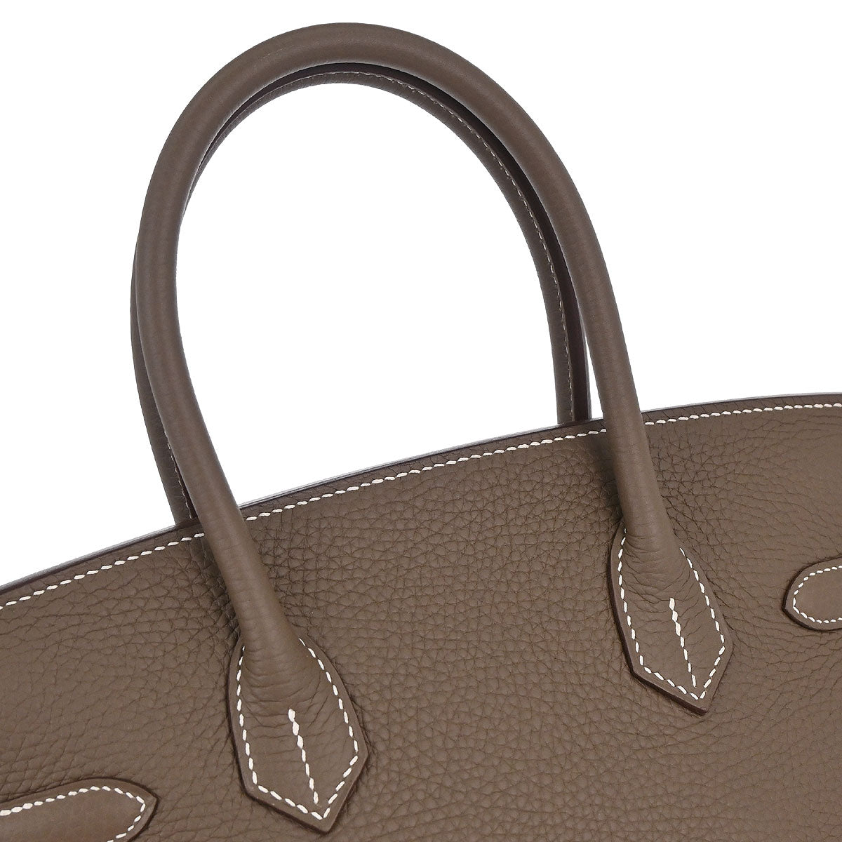Hermes Etoupe Gray Togo Birkin 30 Handbag