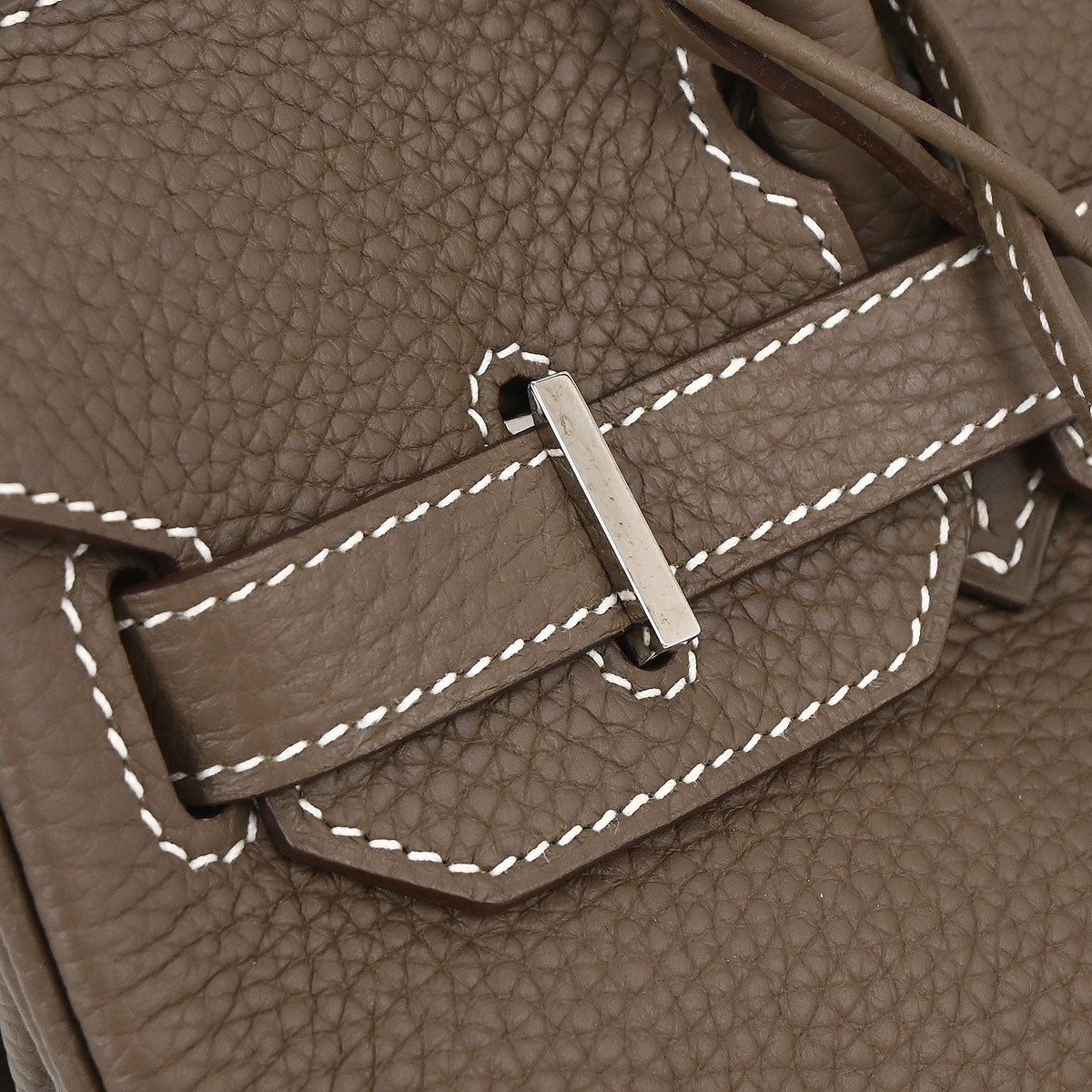 Hermes Etoupe Gray Togo Birkin 30 Handbag
