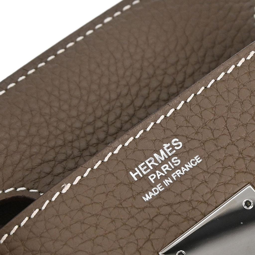 Hermes Etoupe Gray Togo Birkin 30 Handbag