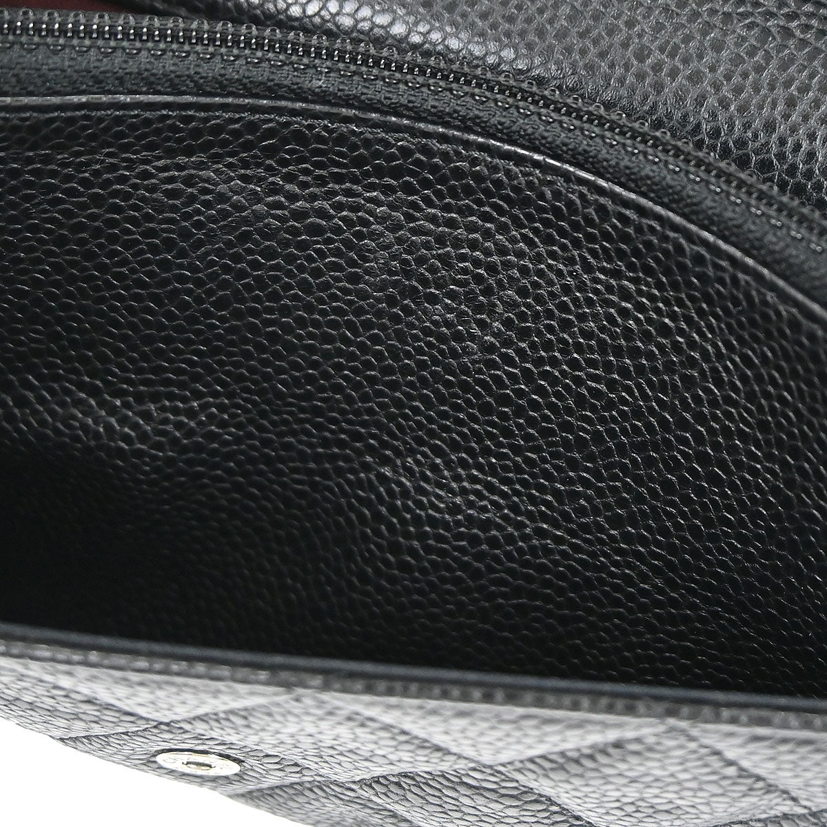 Chanel 2013-2014 Black Caviar WOC Wallet on Chain Bag