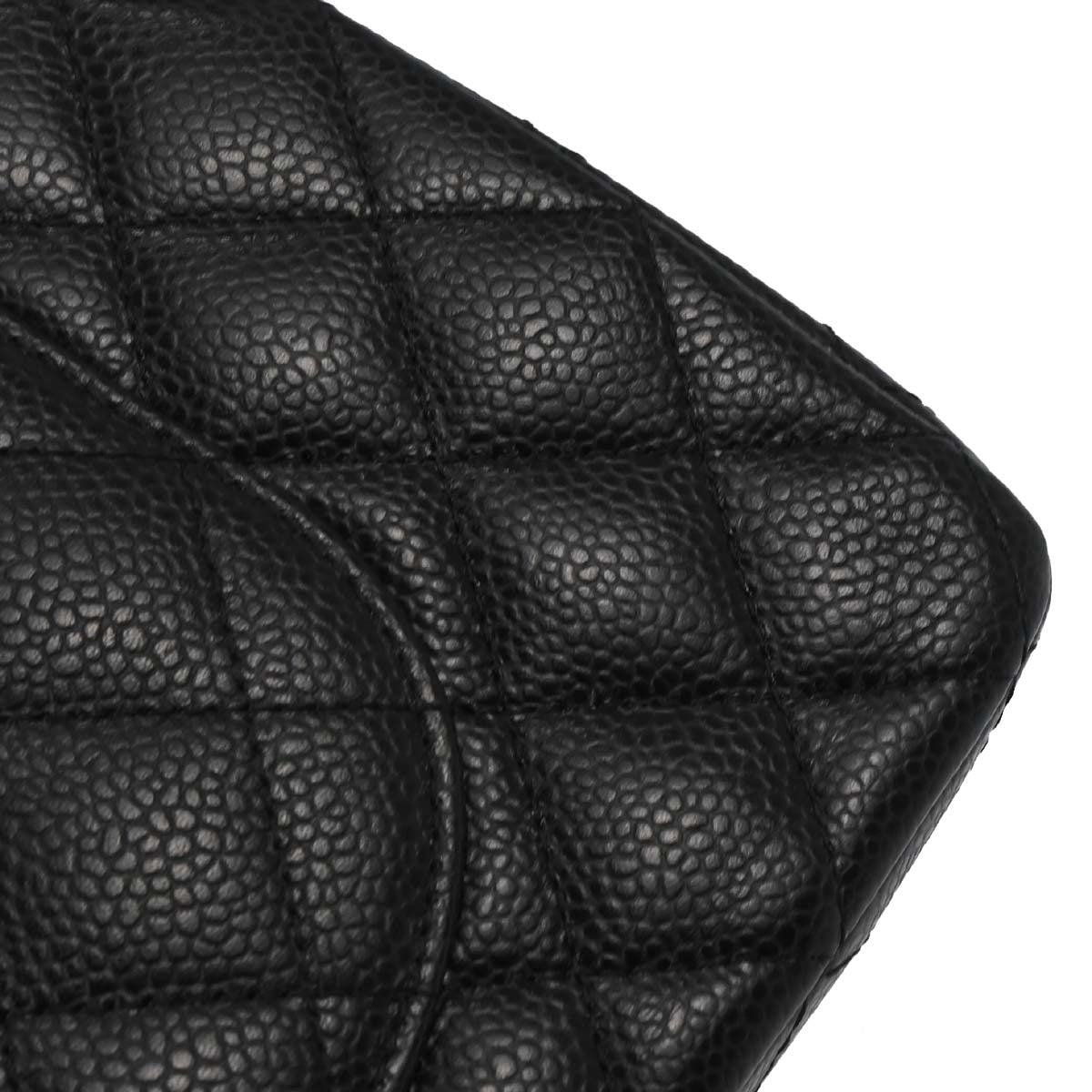 Chanel 2019 Black Caviar Medium Classic Double Flap Shoulder Bag